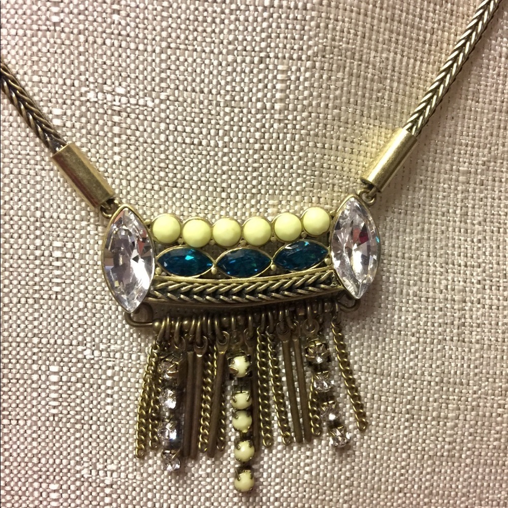 Silpada Neon Fringe Swarovski Crystal Necklace - Picture 3 of 5